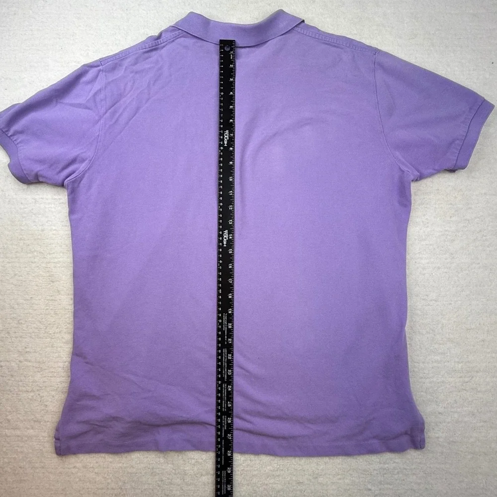 Polo Ralph Lauren Mens Classic Fit Pique Polo Shirt Purple XL‎ Green Pony Logo